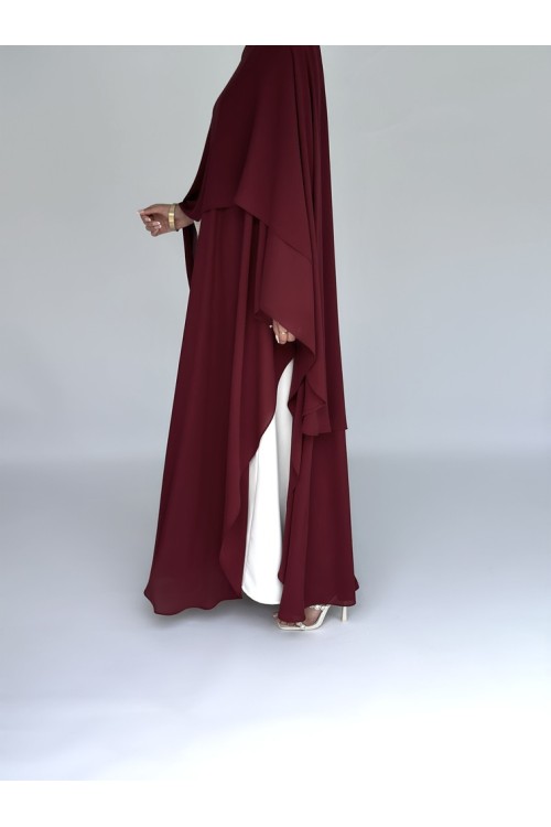 Abaya Georgina burgundy