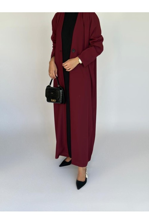 Abaya basic burgundy