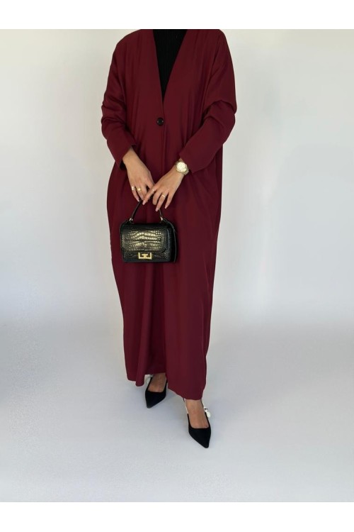 Abaya basic burgundy