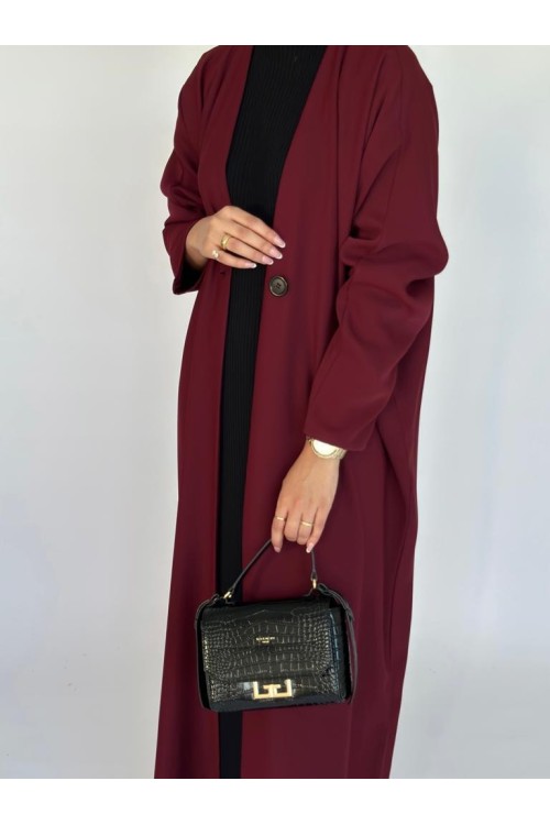 Abaya basic burgundy