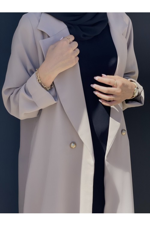 Abaya blazer greige