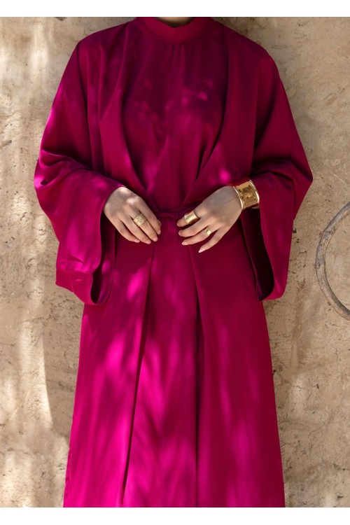 Robe Carmen fushia