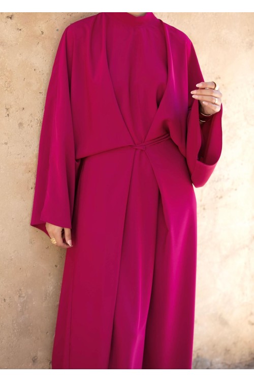 Robe Carmen fushia