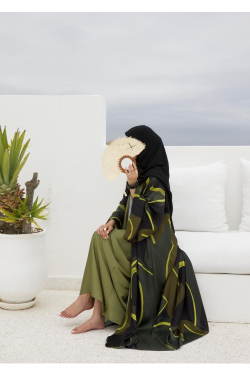 Abaya Abril lime