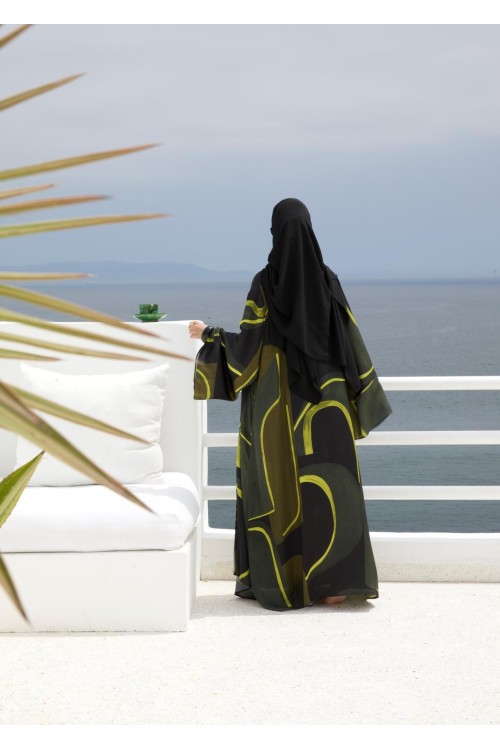 Abaya Abril lime