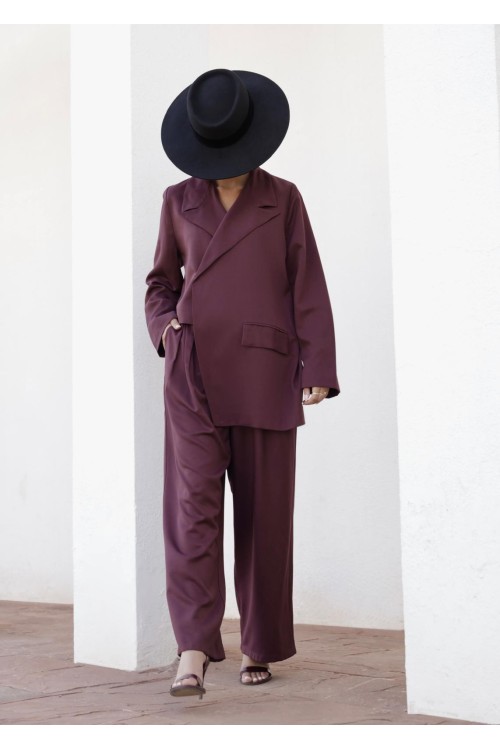 Ensemble Izza burgundy