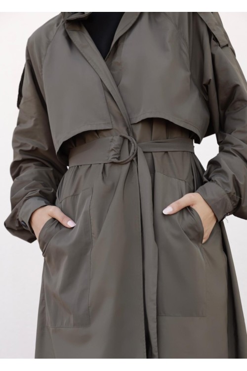 Trench Imperméable olive