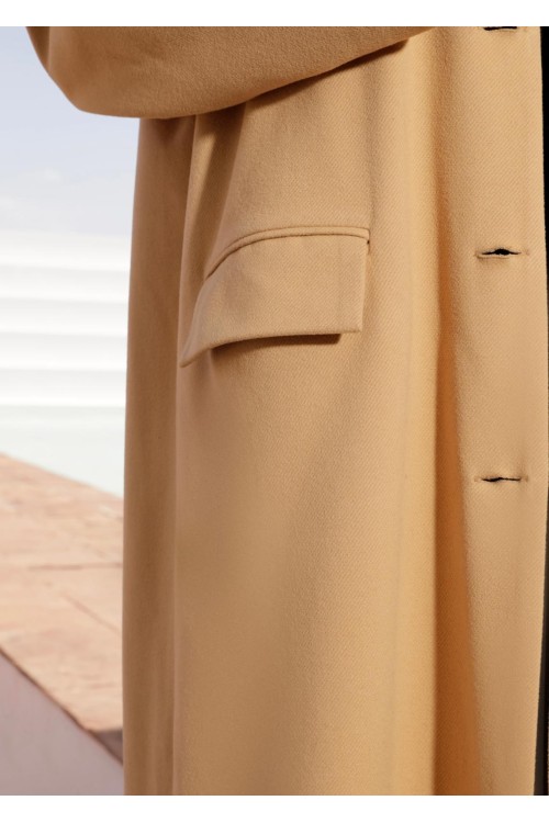 Manteau Mao beige