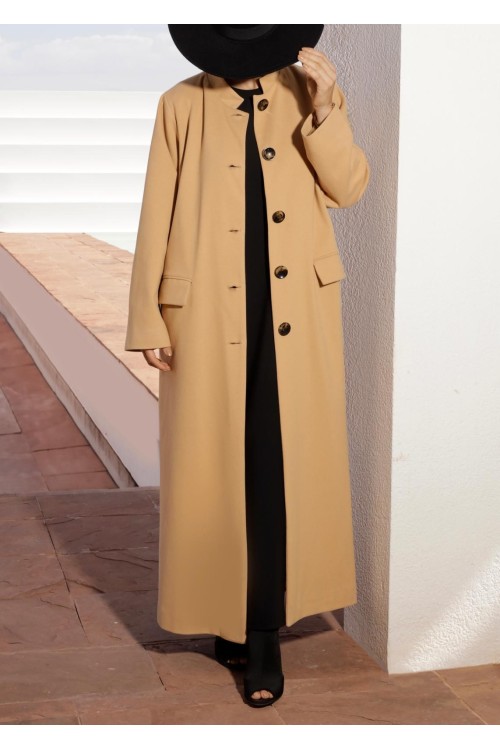 Manteau Mao beige