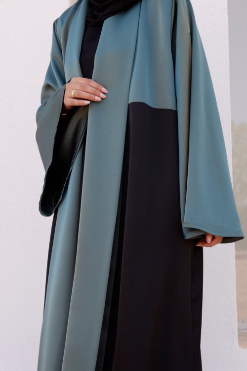 Abaya Maïla vert jade