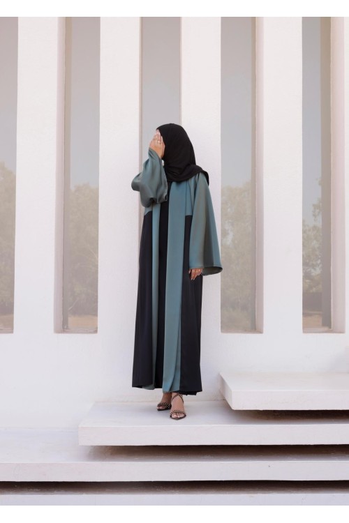 Abaya Maïla vert jade