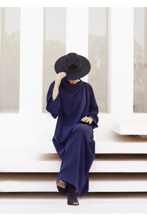 Robe Anais bleu nuit