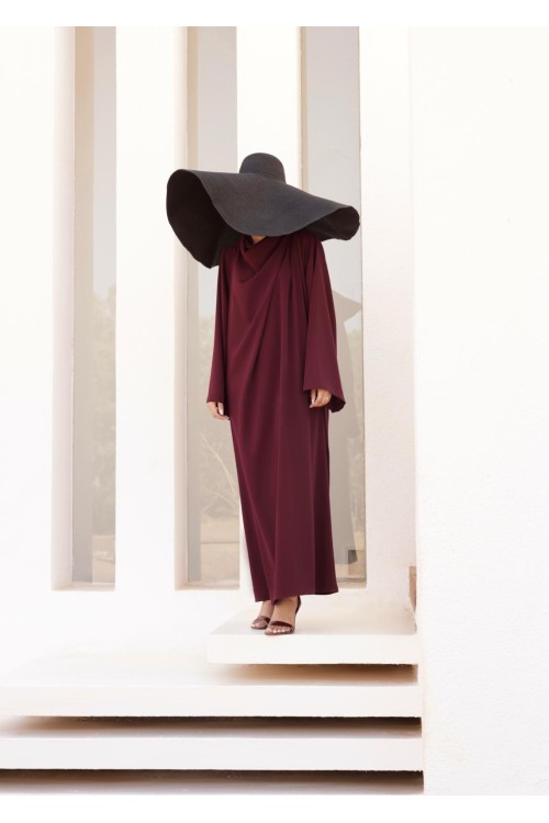 Robe Anais burgundy