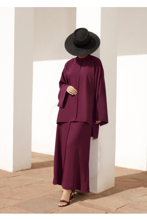 Ensemble Alba burgundy