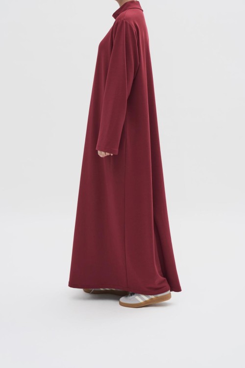 Sous abaya winter burgundy