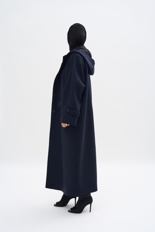 Manteau Lyssi bleu marine