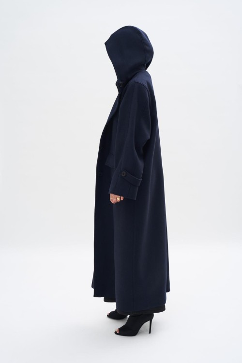 Manteau Lyssi bleu marine