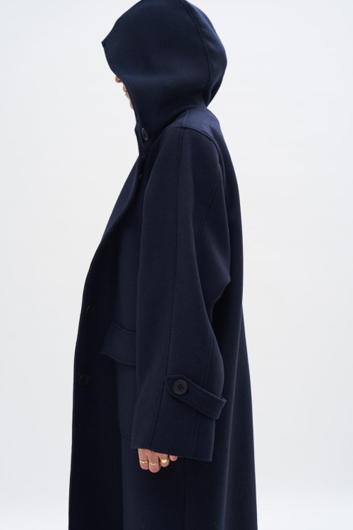 Manteau Lyssi bleu marine