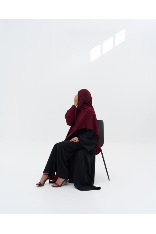 Abaya Paloma II noir & burgundy