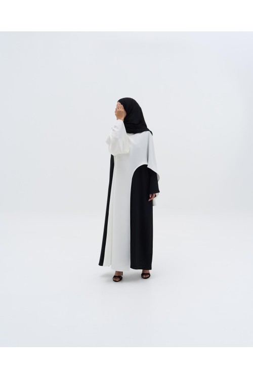 Abaya Paloma II noir & blanc