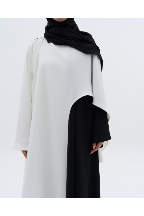 Abaya Paloma II noir & blanc