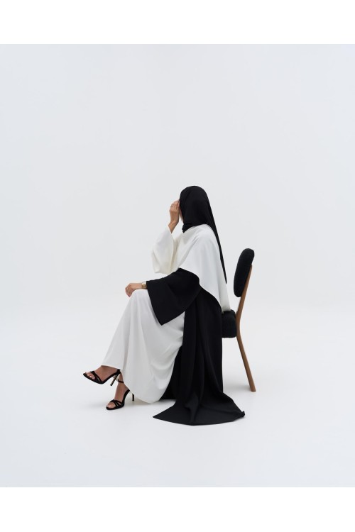 Abaya Paloma II noir & blanc