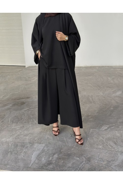 Abaya classy noir (seule)