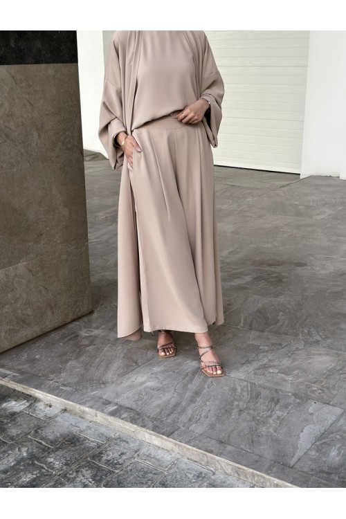 Abaya classy beige (seule)