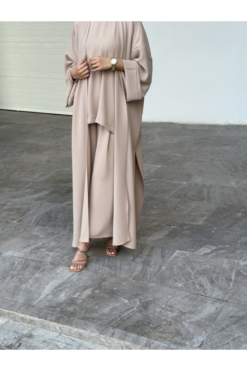 Abaya classy beige (seule)