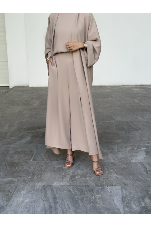 Abaya classy beige (seule)