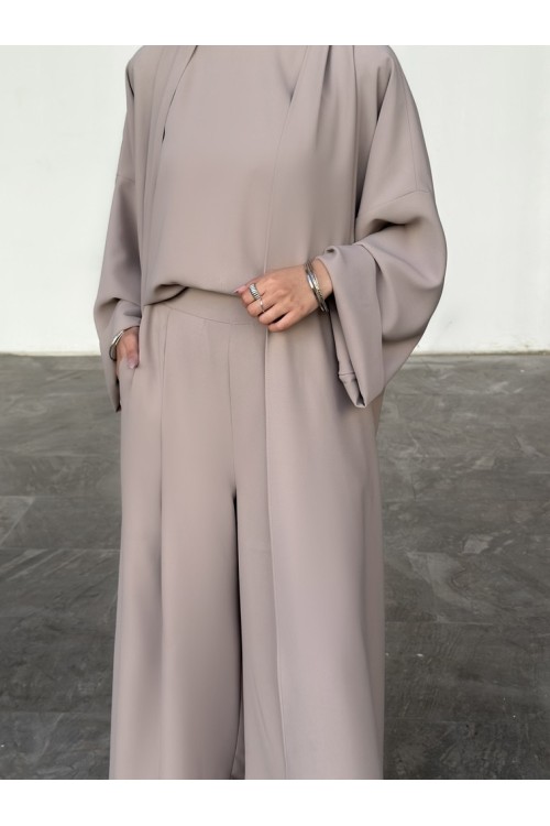 Abaya classy greige (seule)