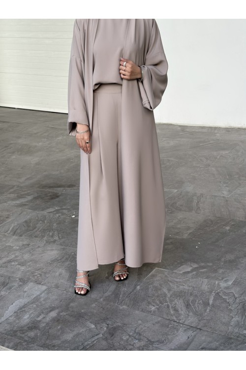 Abaya classy greige (seule)